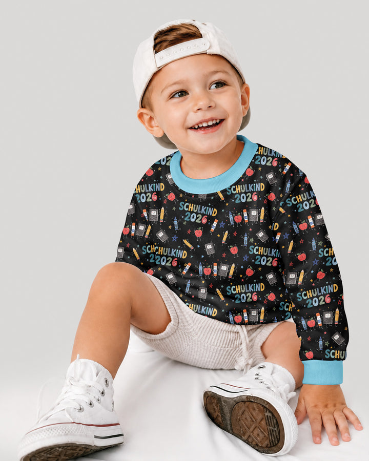 Sudadera de cuello redondo de bambú con el alfabeto hebreo