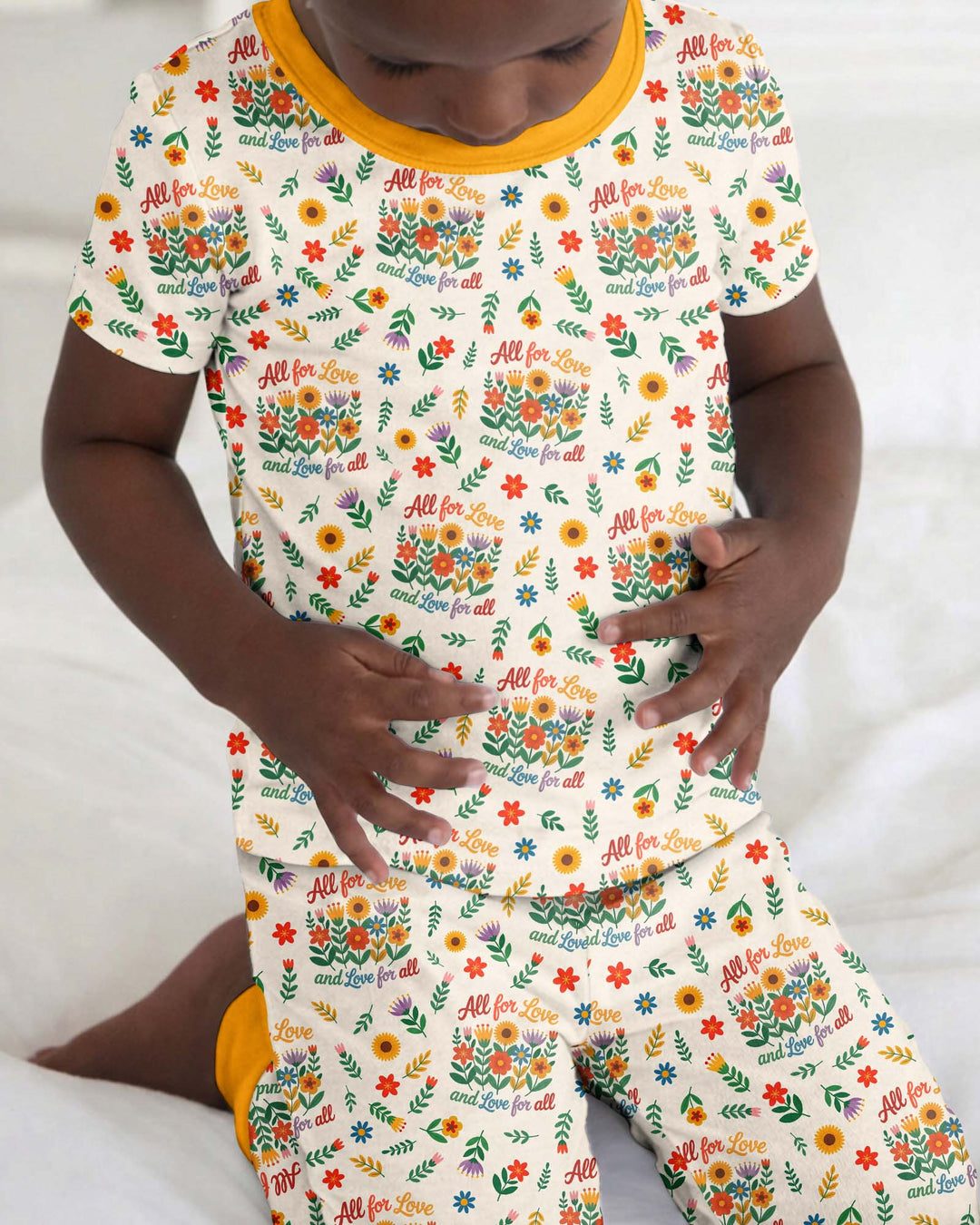 Zweiteiliges, kurzärmliges Pyjama-Set mit Marienkäfern
