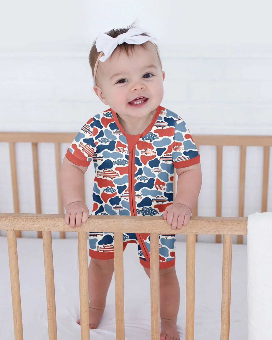 Reel America Daddy & Me Matching Bamboo Shorty Zippy