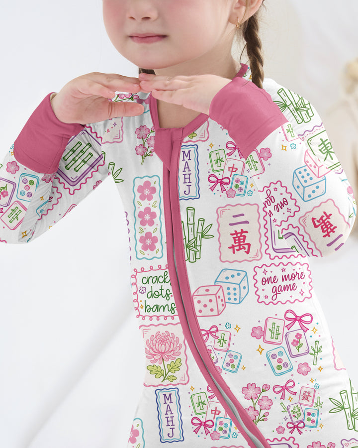 Cracks, Dots & Bams Mommy & Me Matching Bamboo Convertible Zippy