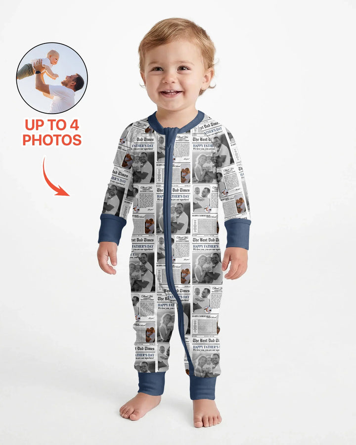 Custom Photo The Best Dad Times Bamboo Convertible Zippy