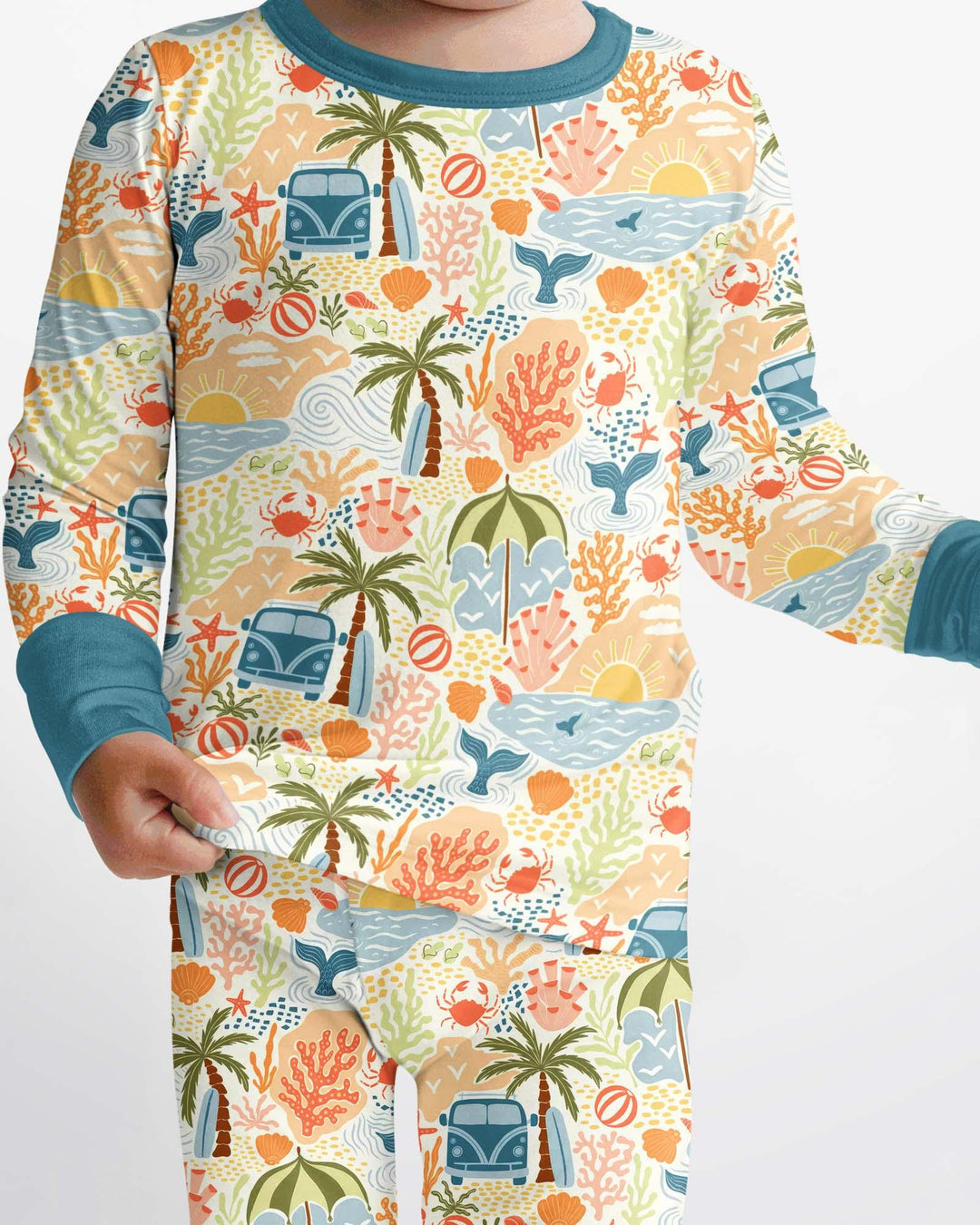 Conjunto de pijama de dos piezas de bambú con mangas largas, plantilla PERSONALIZADA
