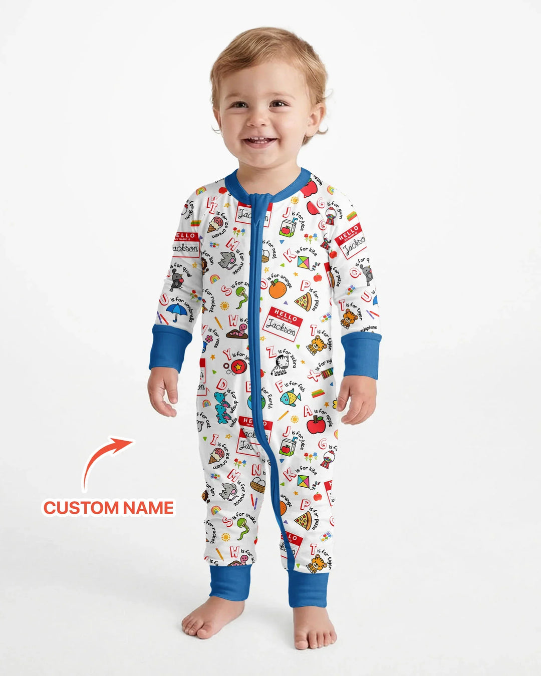 Gerippte Babykleidung mit individuellem Foto - Weich &amp; Skizzenhaft