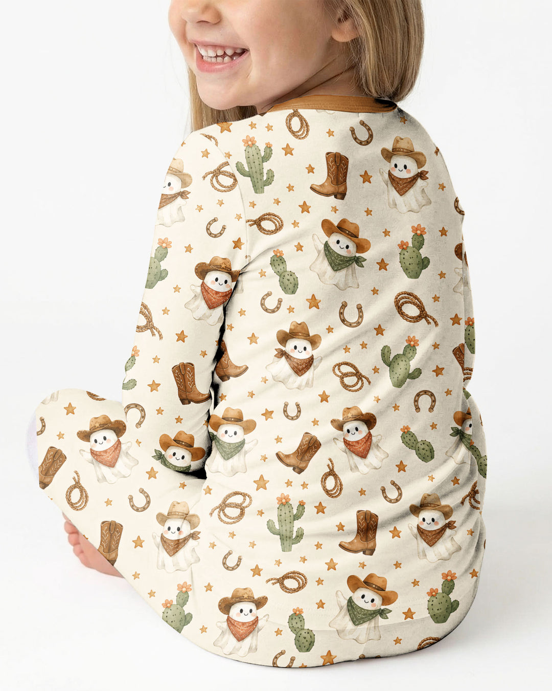 Conjunto de pijama de dos piezas de bambú con mangas largas, plantilla PERSONALIZADA