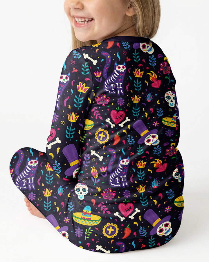 Conjunto de pijama de dos piezas de bambú con mangas largas, plantilla PERSONALIZADA