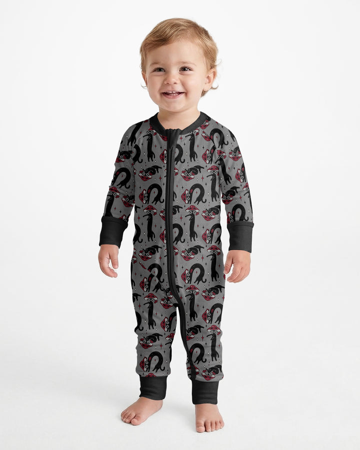 Mushroom Cat Mischief Bamboo Convertible Zippy