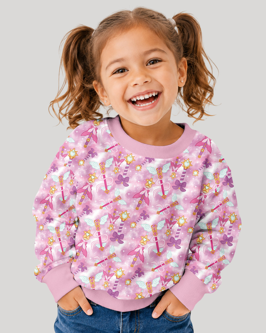 Sweatshirt mit Rundhalsausschnitt aus Bambusfaser