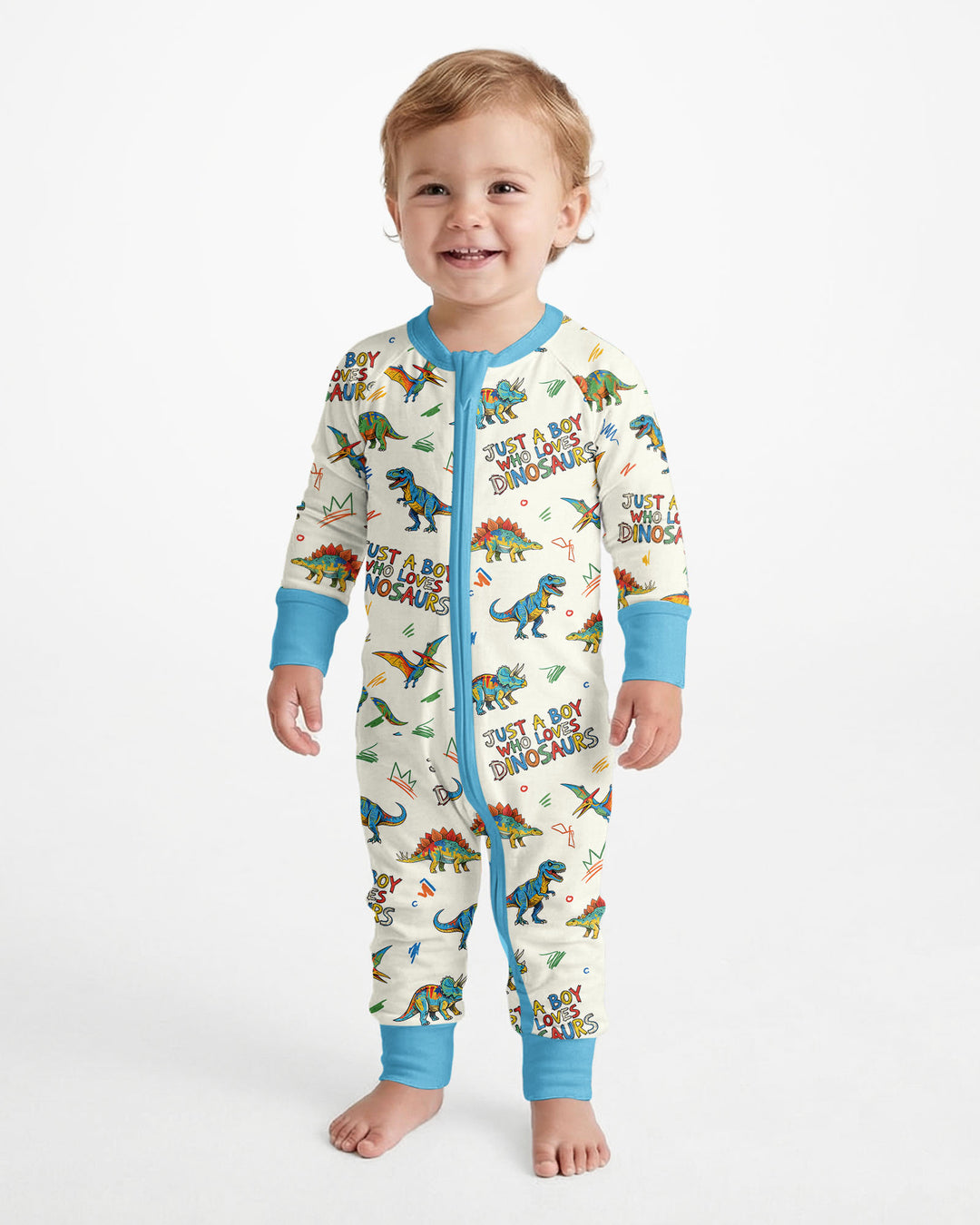 Just A Boy/Girl Who Loves Dinosaurs Bamboo Convertible Zippy