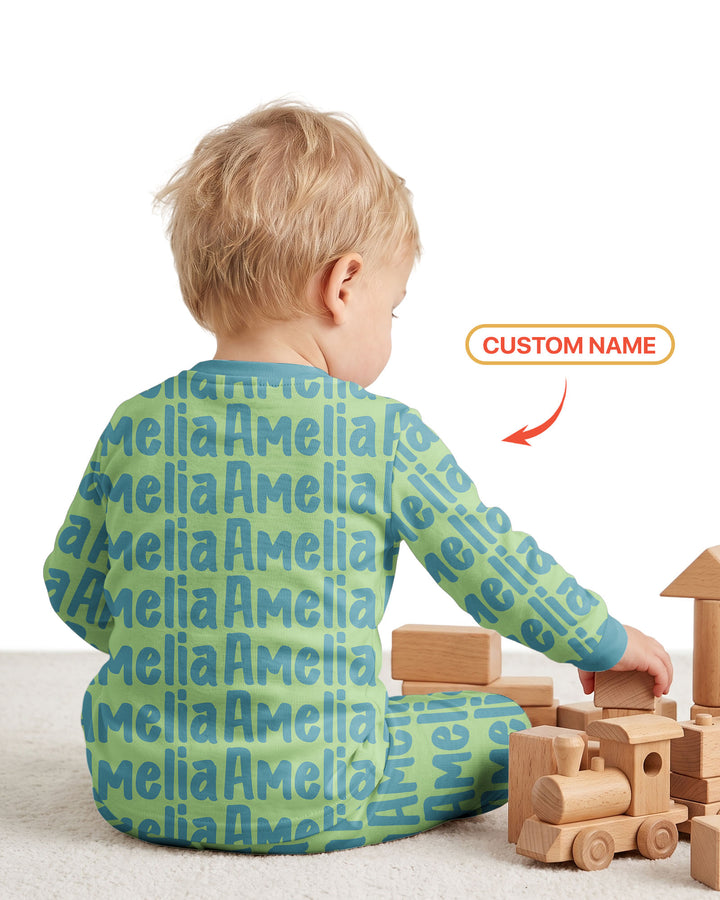 Little Letters Bamboo Two Piece Long Sleeve Pajama Set Bamboo Two Piece Long Sleeve Pajama Set