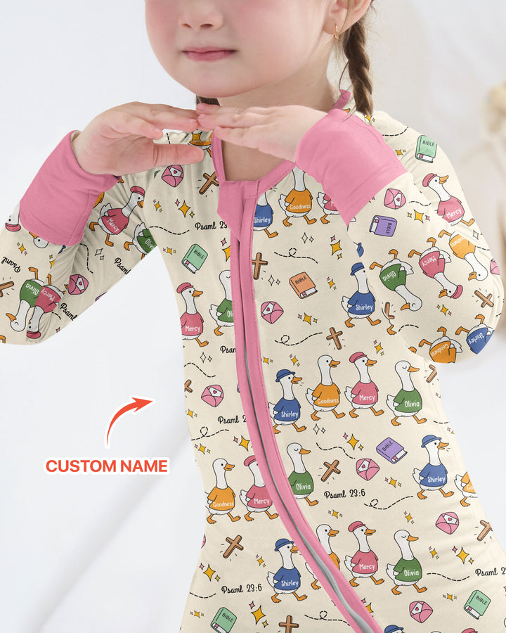 Psalm 23:6 Matching Family Bamboo Convertible Zippy