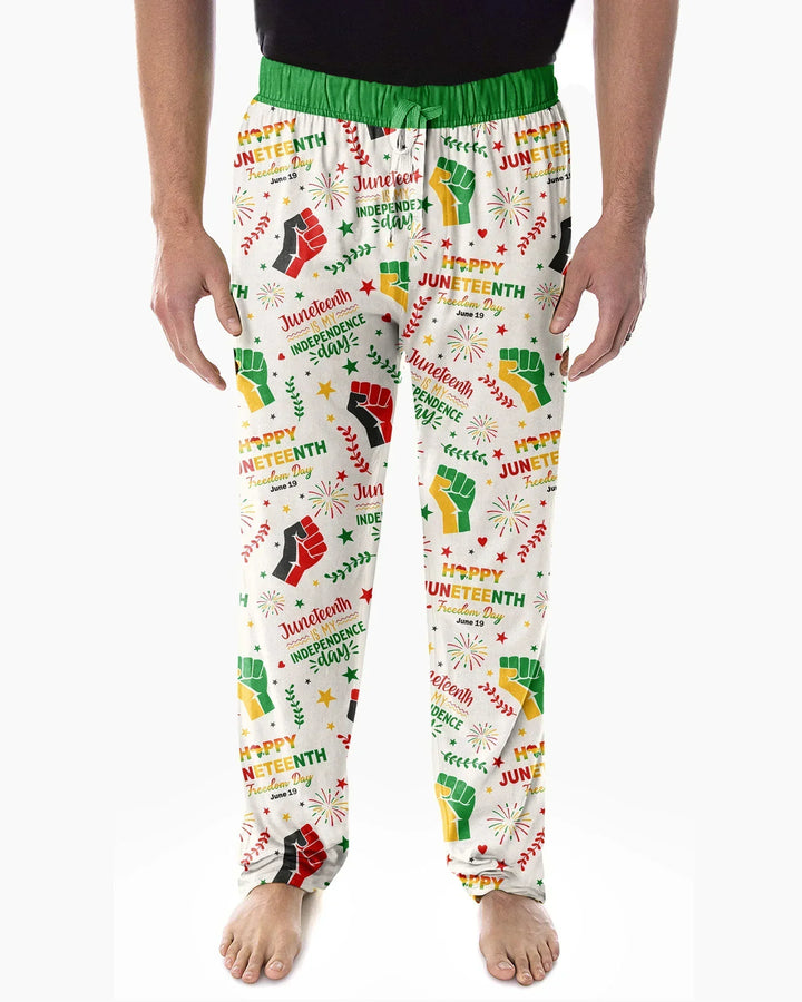 Happy Juneteenth Freedom Day Bamboo Men's Pajama Set