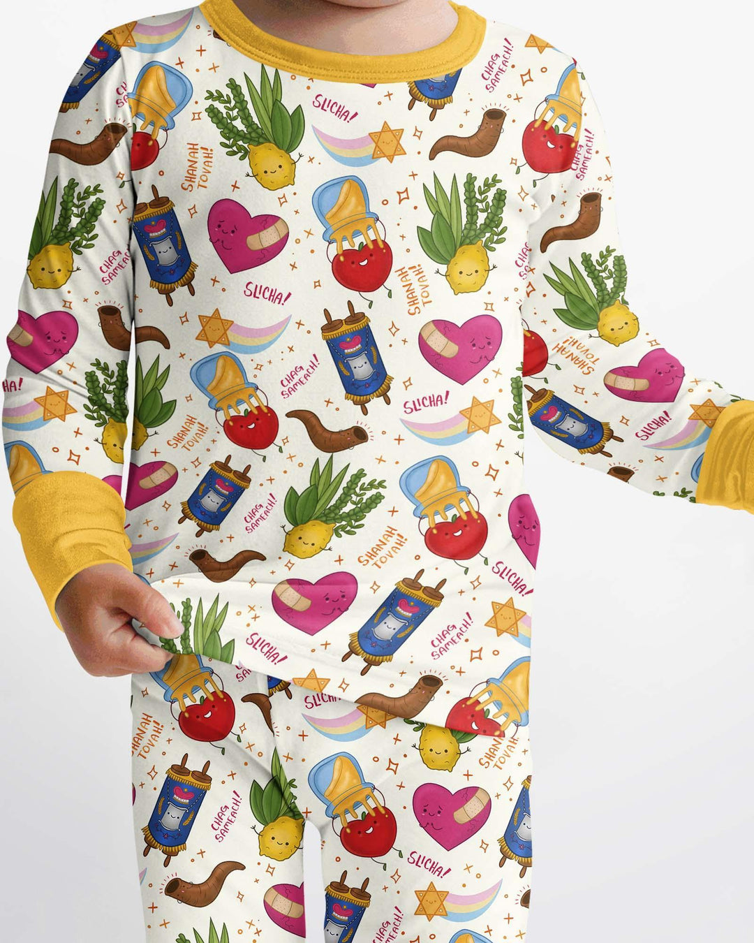 Conjunto de pijama de dos piezas de bambú de manga larga