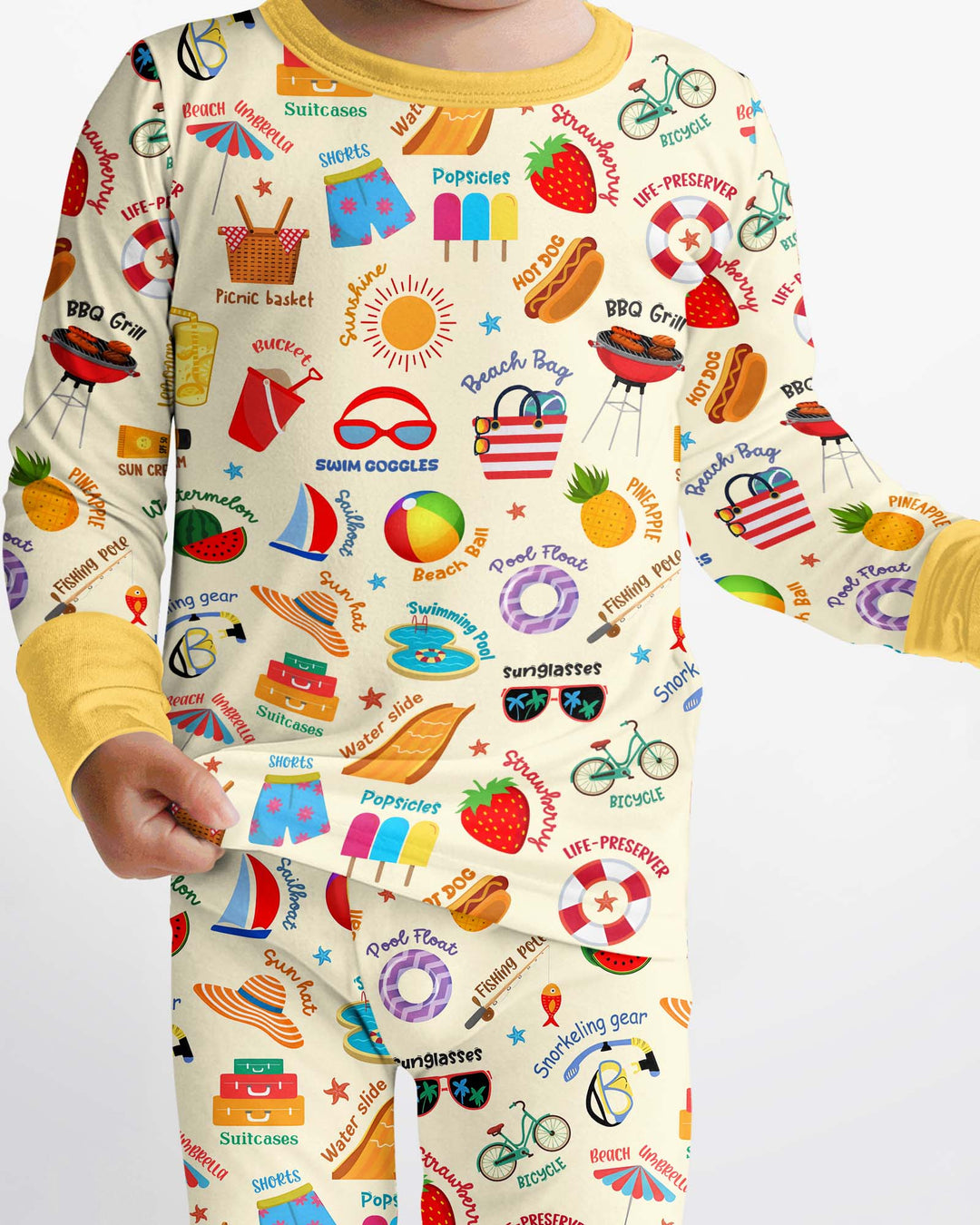 Love Summer Bamboo Two Piece Long Sleeve Pajama Set