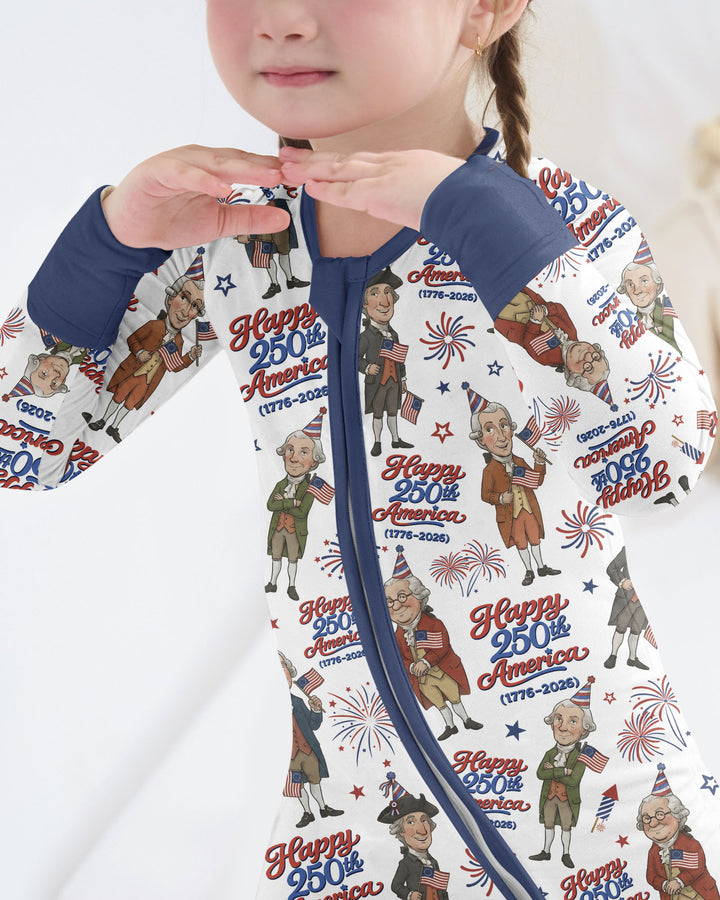 Party Like It's 1776 Family Matching Bamboo Convertible Zippy