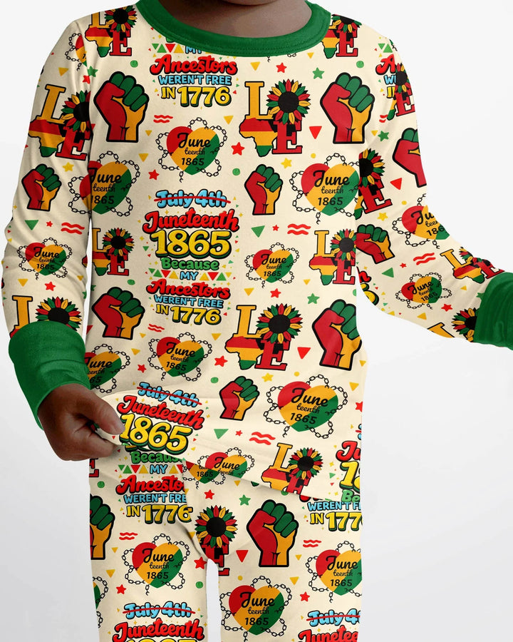 Conjunto de pijama de dos piezas de bambú de manga larga