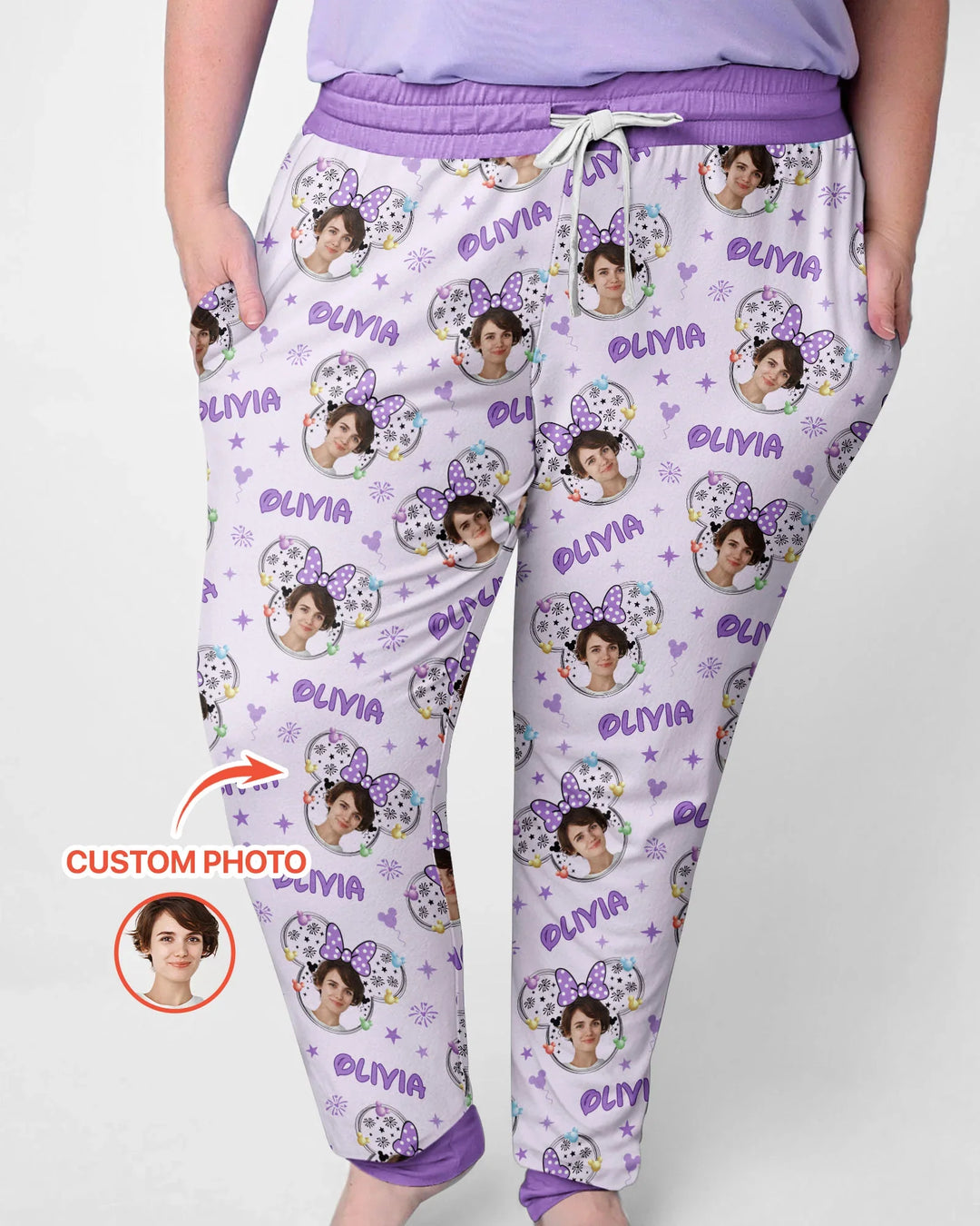 Custom Photo Little Princess Bamboo Women Pajama Set