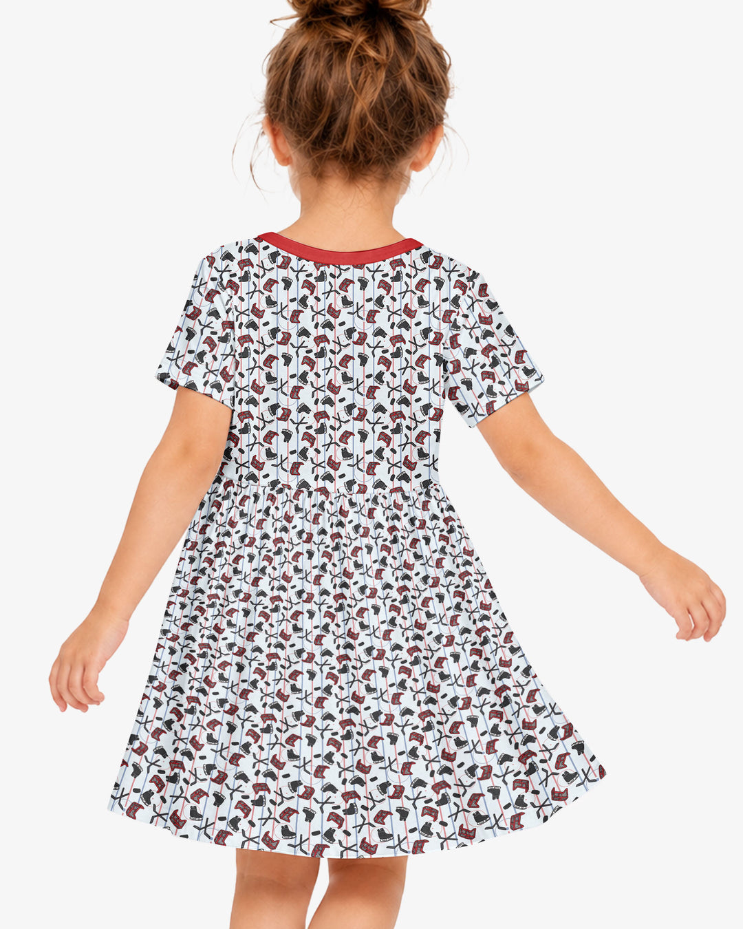 Hockey Rink Bamboo Twirl Dress