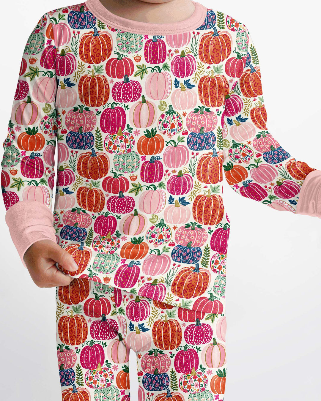 Pumpkin & Bloom Bamboo Two Piece Long Sleeve Pajama Set