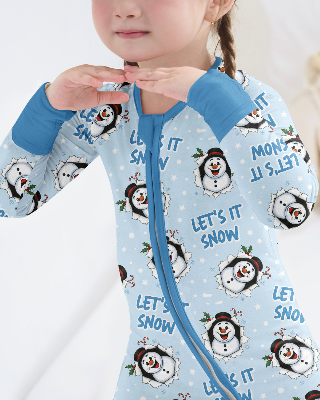 Funny Snowman Bamboo Convertible Zippy