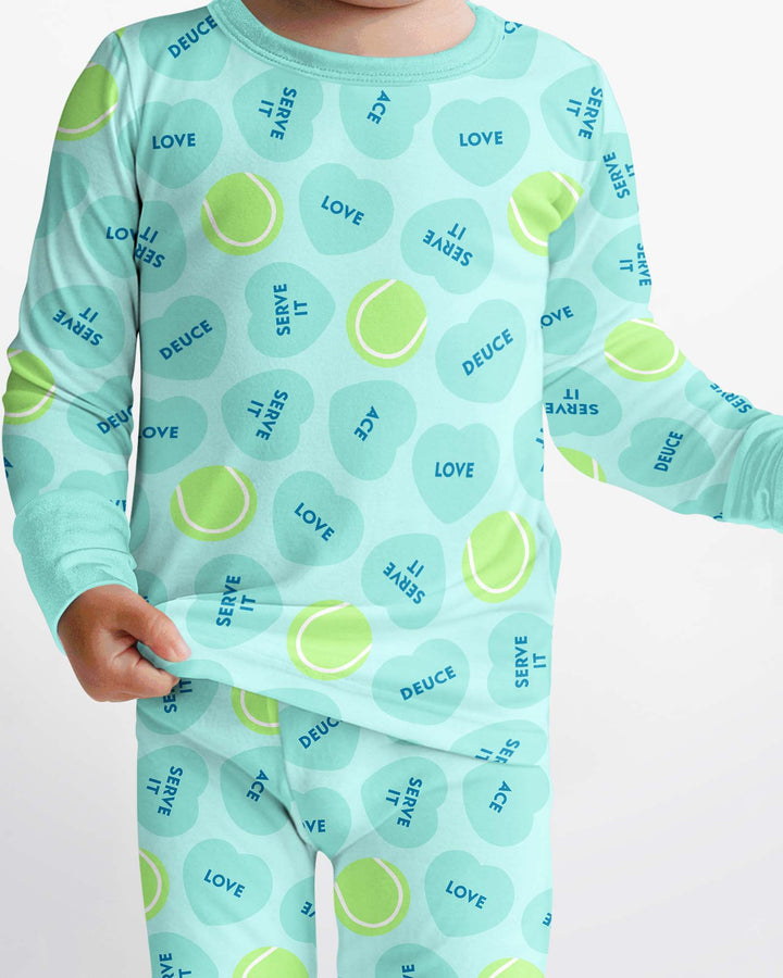 Conjunto de pijama de dos piezas de bambú de manga larga