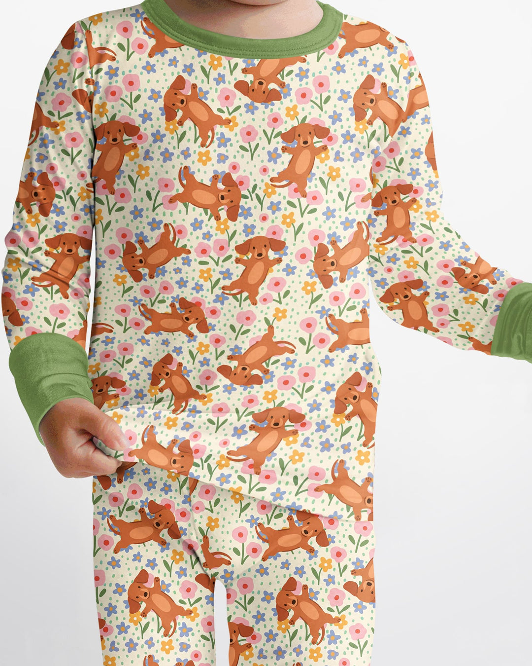 Conjunto de pijama de dos piezas de bambú de manga larga