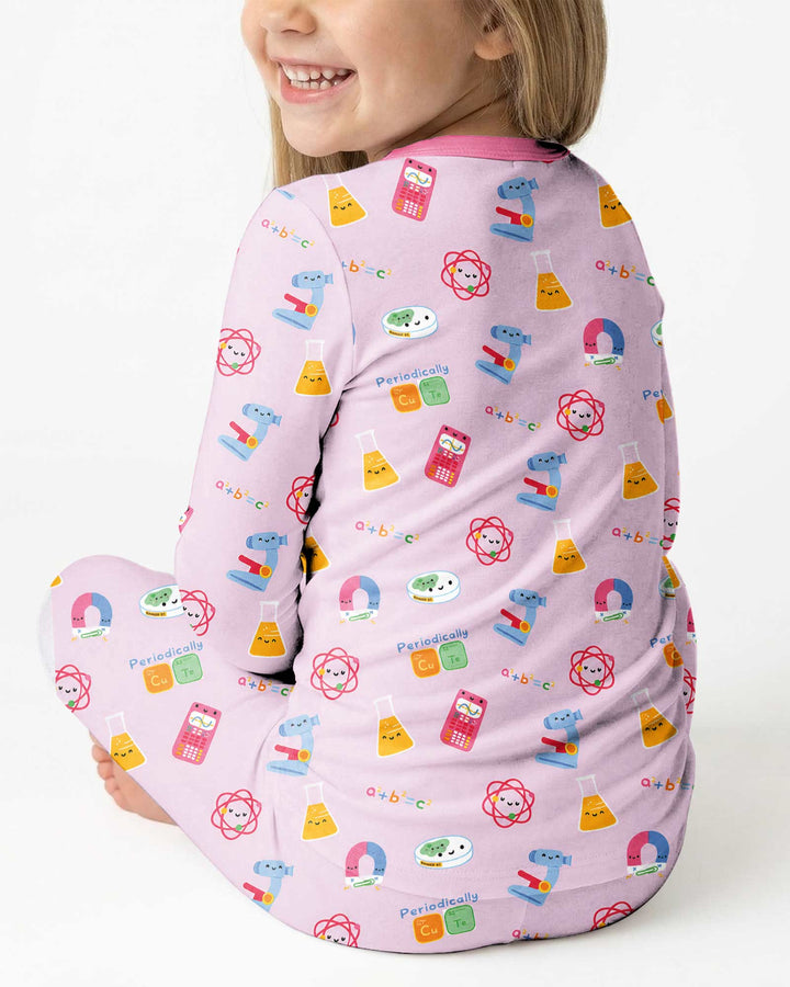 Pijama de dos piezas de bambú de manga larga Shabat Shalom