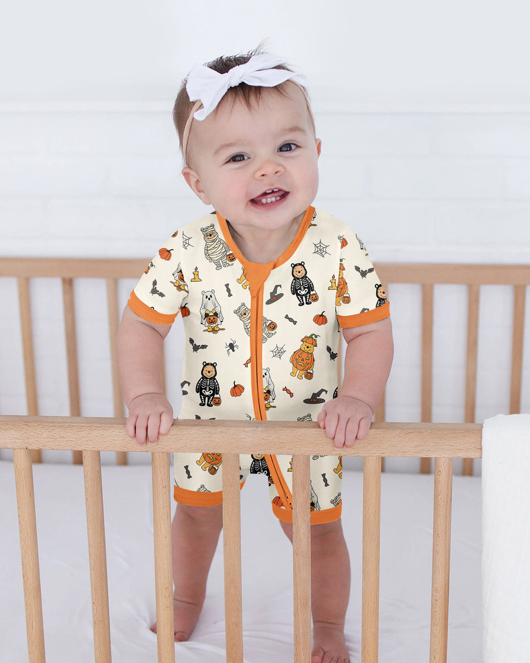 Retro Trick Or Treat Bamboo Shorty Zippy