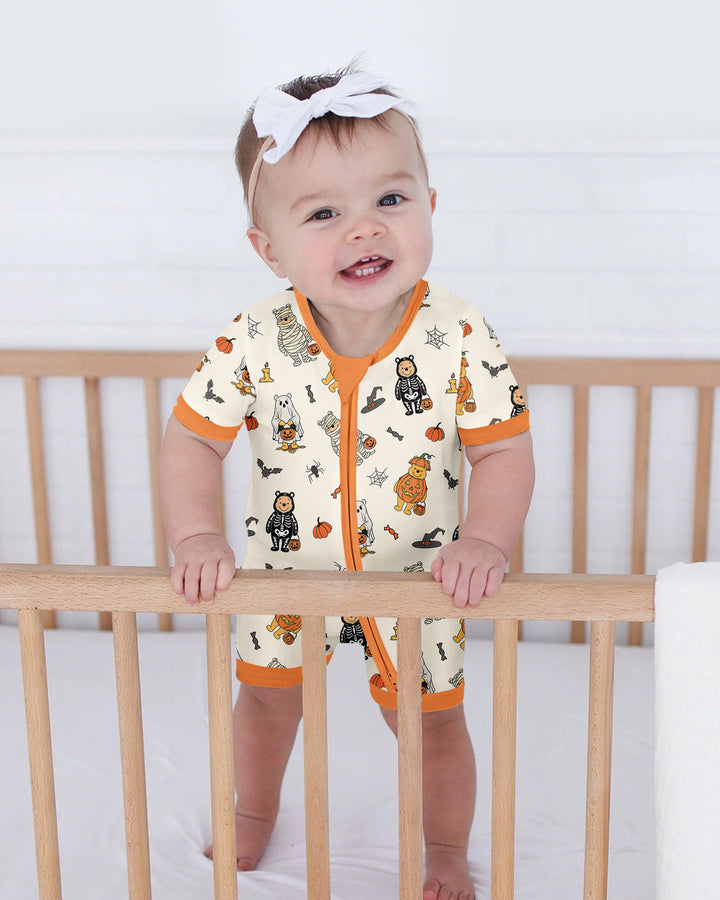 Retro Trick Or Treat Bamboo Shorty Zippy
