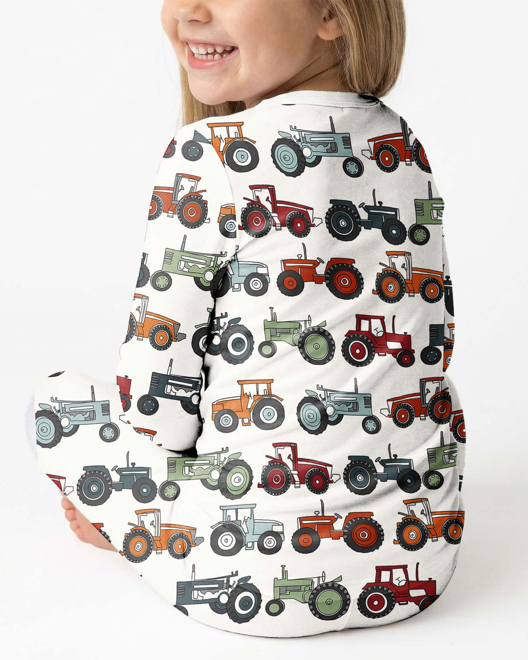 Tiny Tractors Bamboo Two Piece Pajama Set