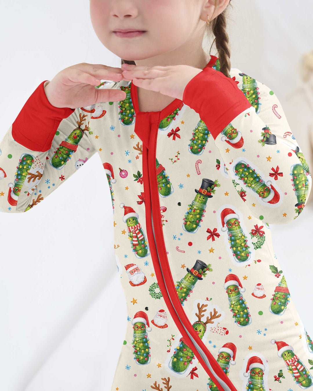 Funny Christmas Pickle Bamboo Convertible Zippy