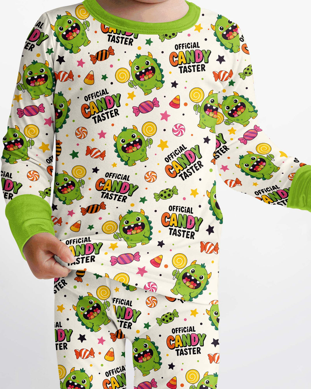 Halloween Official Candy Tester Bamboo Two Piece Long Sleeve Pajama Set