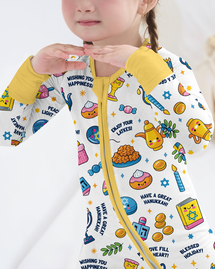 Kawaii Menorah Holiday Bamboo Convertible Zippy