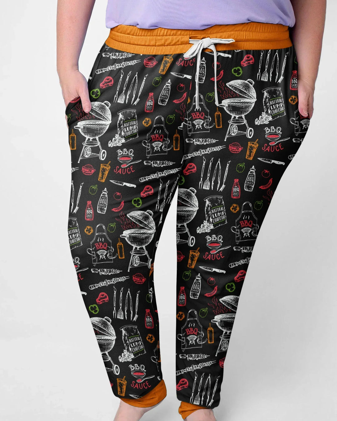 Backyard BBQ Party Family Matching Bamboo Women Pajama Set