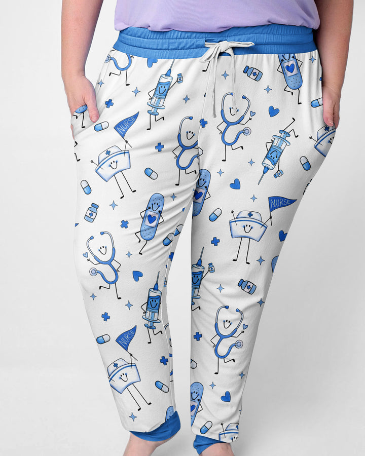 Cute Nurse Crew Bamboo Women Pajama Set