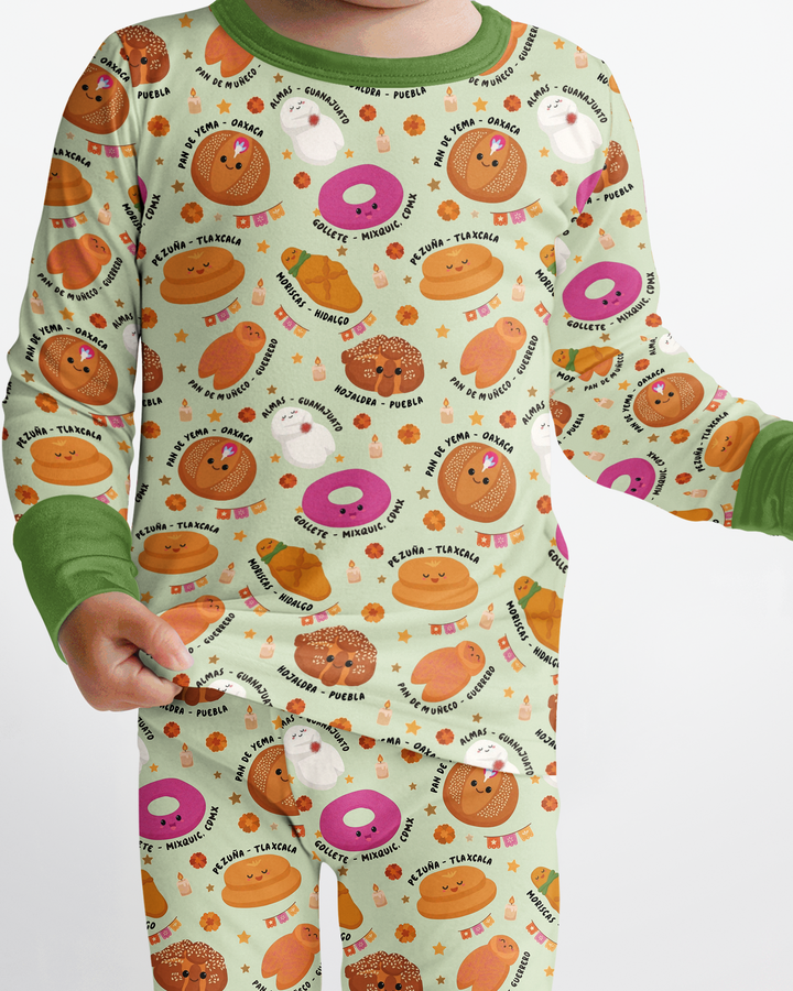 Pan Dulce Fiesta Bamboo Two Piece Long Sleeve Pajama Set