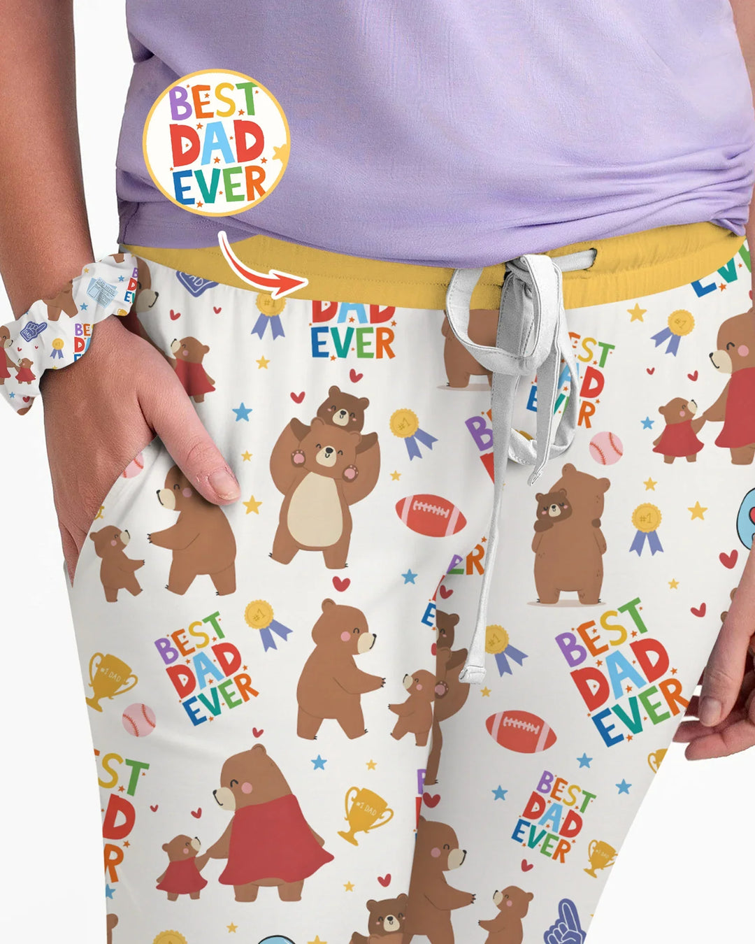 Best Daddy Bear Ever Family Matching Bamboo Women Pajama Set