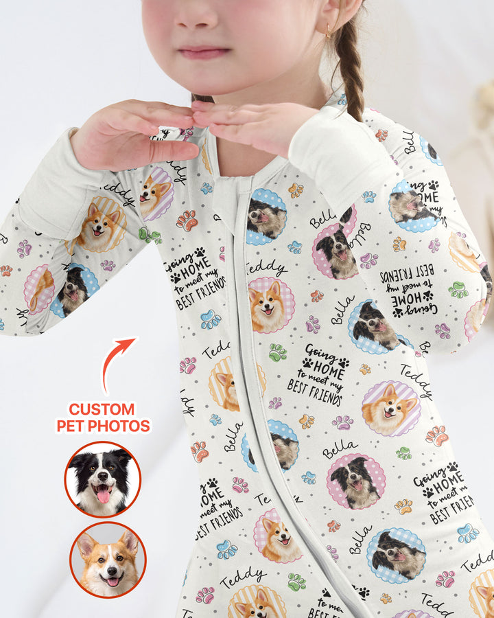Custom Pet Photo My First Best Friend Bamboo Convertible Zippy