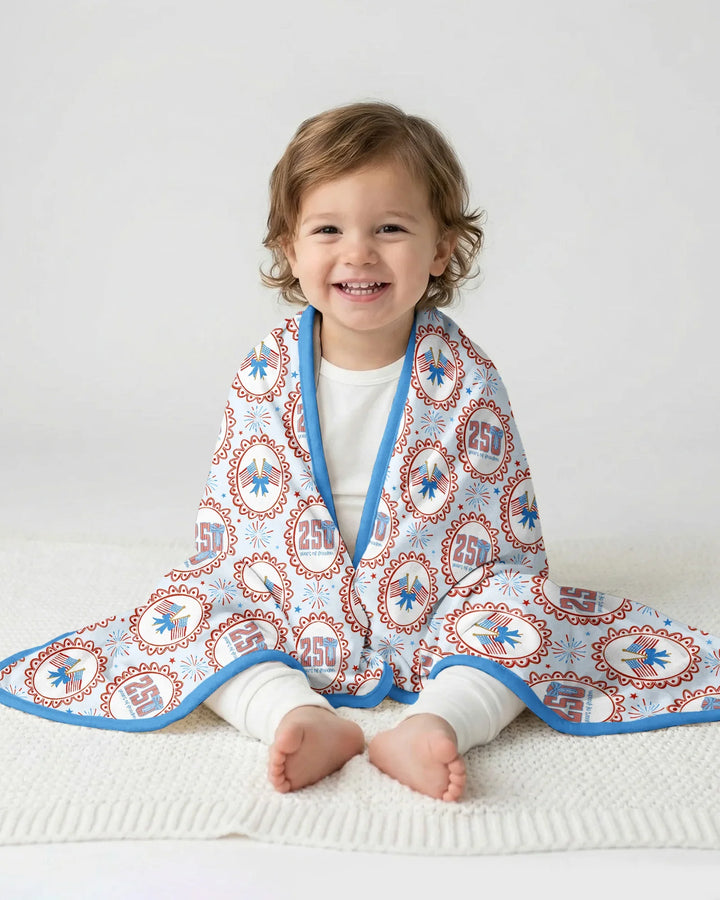 Patriotic CoquetteBamboo Blanket