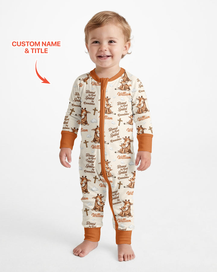 Gerippte Babykleidung mit individuellem Foto - Weich &amp; Skizzenhaft