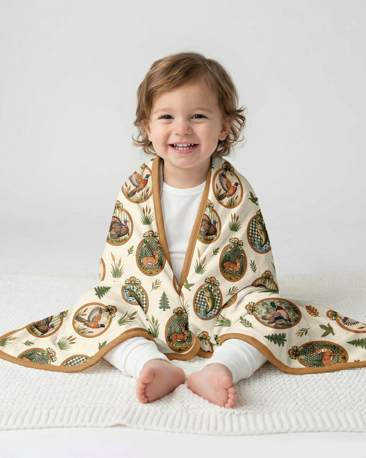 Hunting Season Family Matching Bamboo Blanket