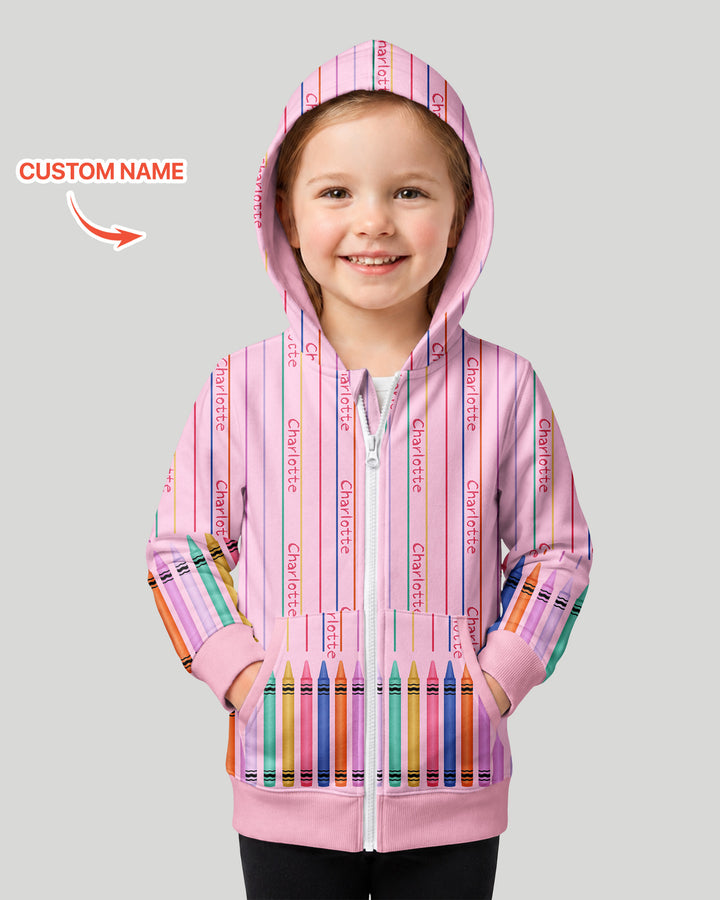 Sudadera con capucha y cremallera de bambú personalizada