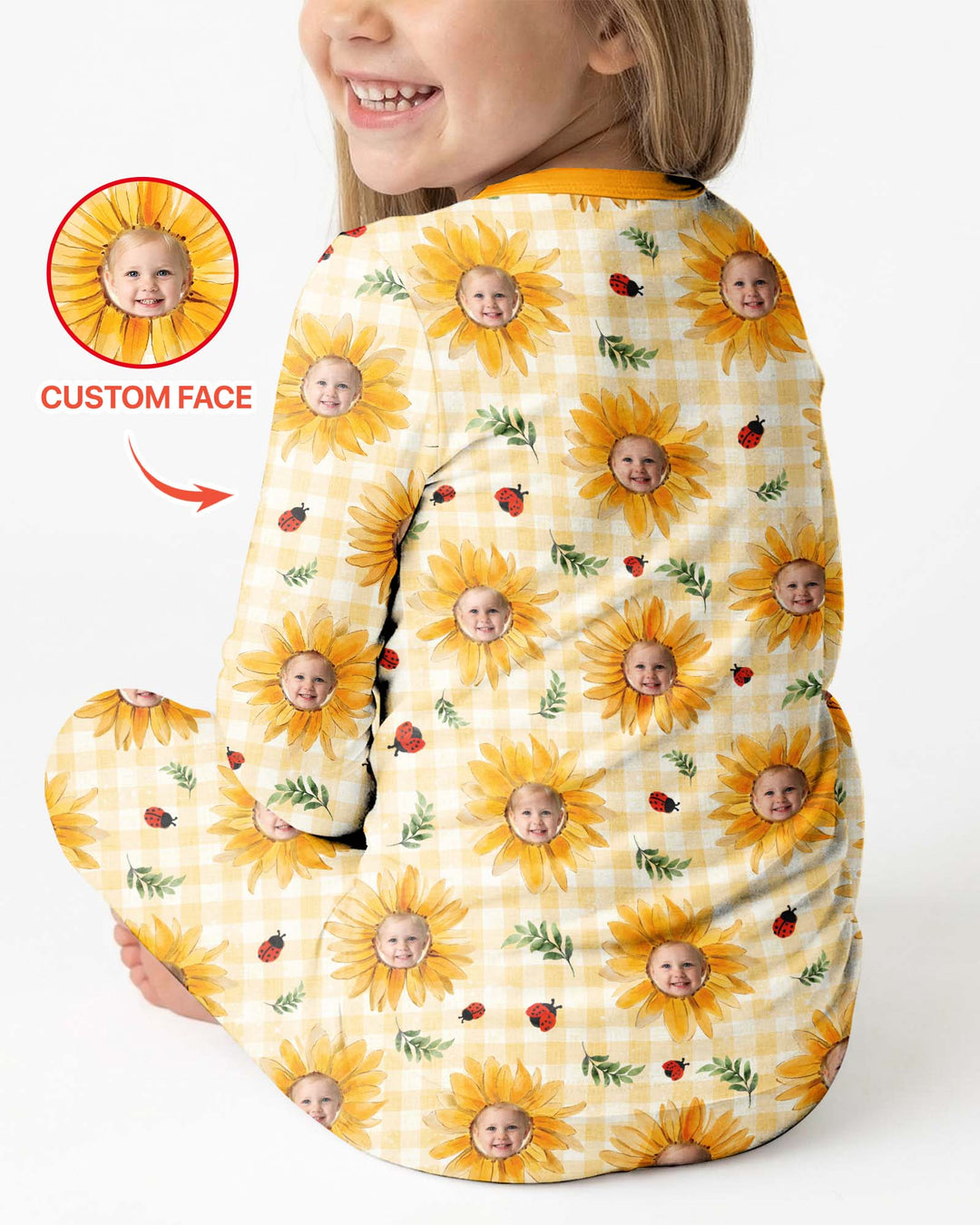 Conjunto de pijama de dos piezas de bambú con mangas largas, plantilla PERSONALIZADA