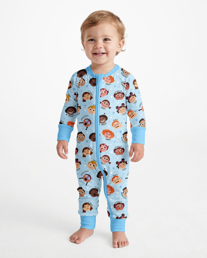 Gerippte Babykleidung mit individuellem Foto - Weich &amp; Skizzenhaft