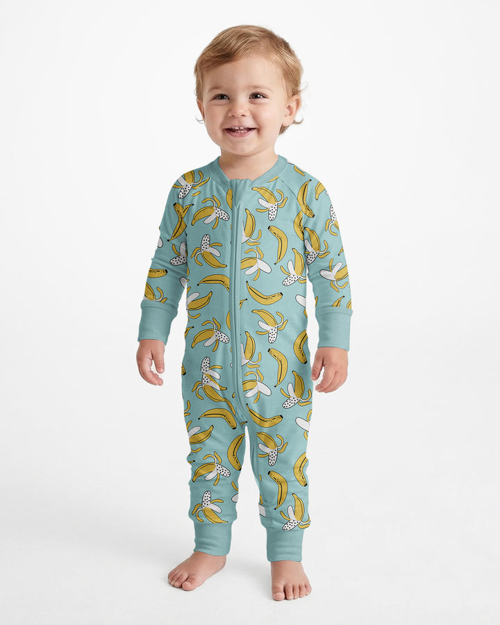 Bananas Bamboo Convertible Zippered Romper
