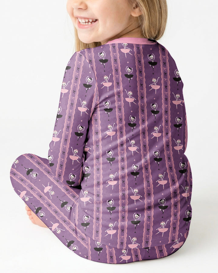 Spooky Ballerina Parade Bamboo Two Piece Long Sleeve Pajama Set