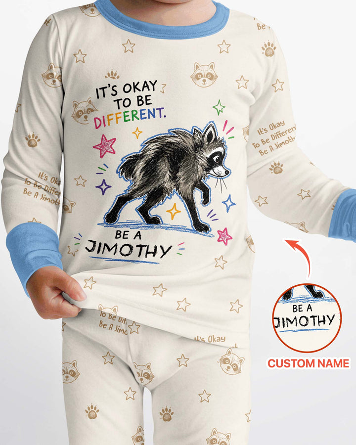 Jimothy The Raccoon Bamboo Two Piece Long Sleeve Pajama Set