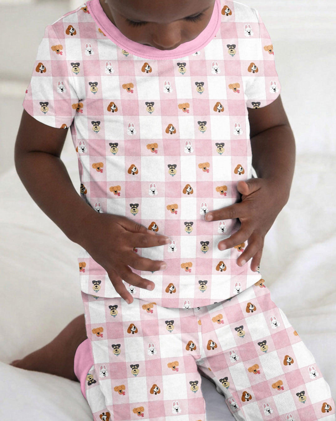 Zweiteiliges, kurzärmliges Pyjama-Set mit Marienkäfern