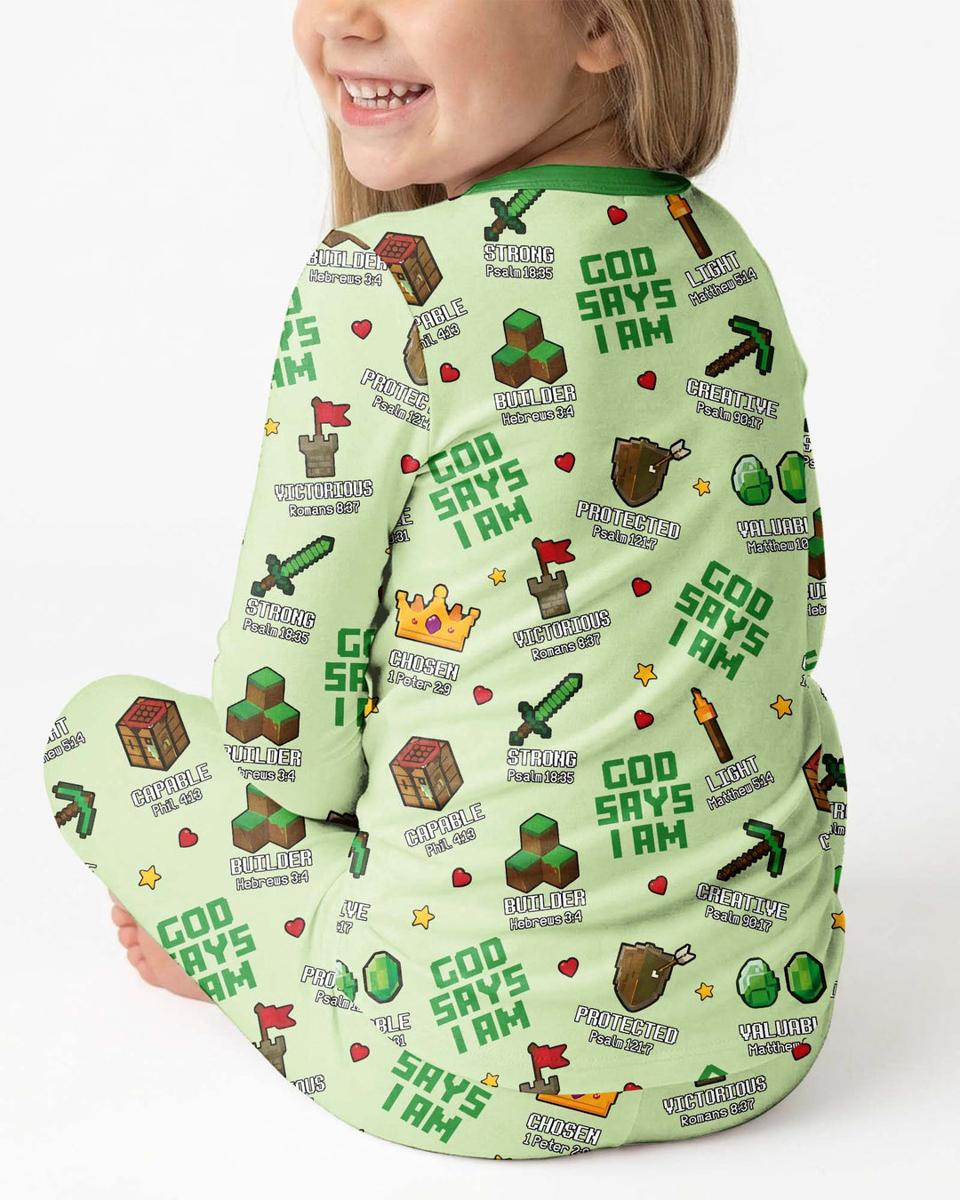 Christian Gamer Bamboo Two Piece Long Sleeve Pajama Set