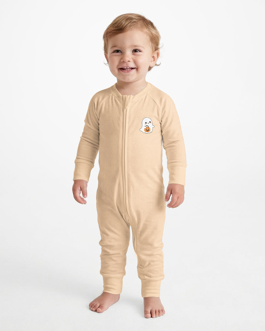 Custom Monogram Ghost Pumpkin Bamboo Convertible Zippy