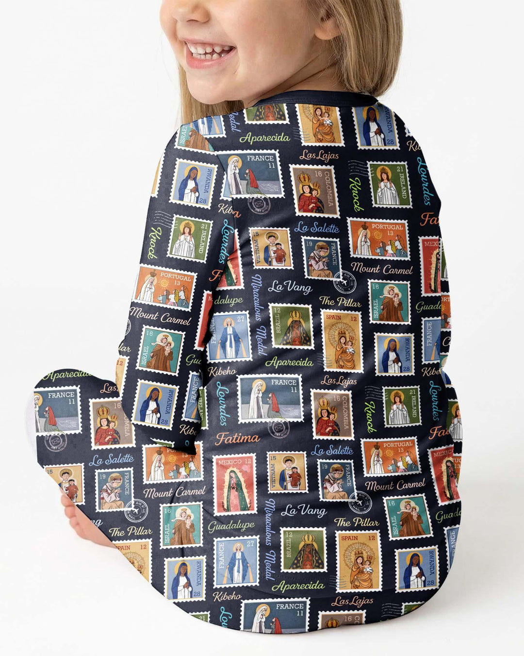 Our Lady, Around the World Bamboo Two Piece Long Sleeve Pajama Set